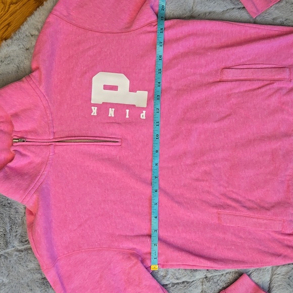 PINK Victoria's Secret Pink Quarter Zip Pull Over Jacket, Women's Extra Small - Picture 3 of 11